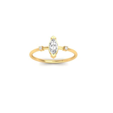 Solitaire Engagement Marquise Cut Moissanite Ladies Ring 925 Sterling Silver